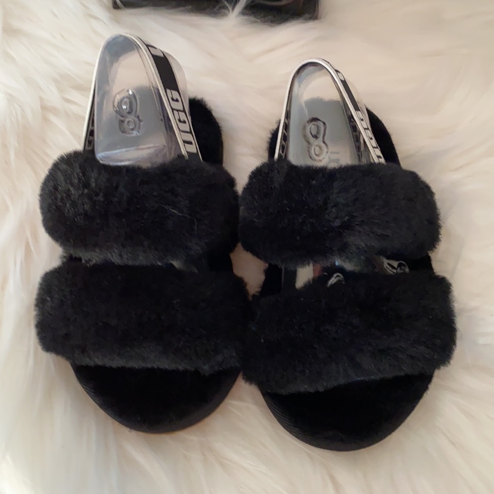 New Ugg black OH YEAH SANDALS